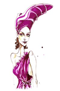 Purple sandal hat: from a series inspired by Elsa Schiaparelli